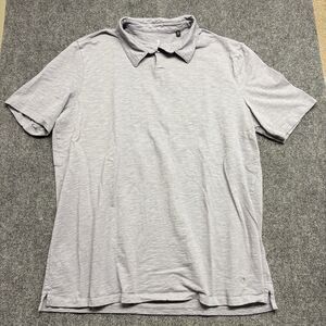 American Tall Polo Shirt Mens XL Tall Slate Blue Jersey Knit Short Sleeve Cotton